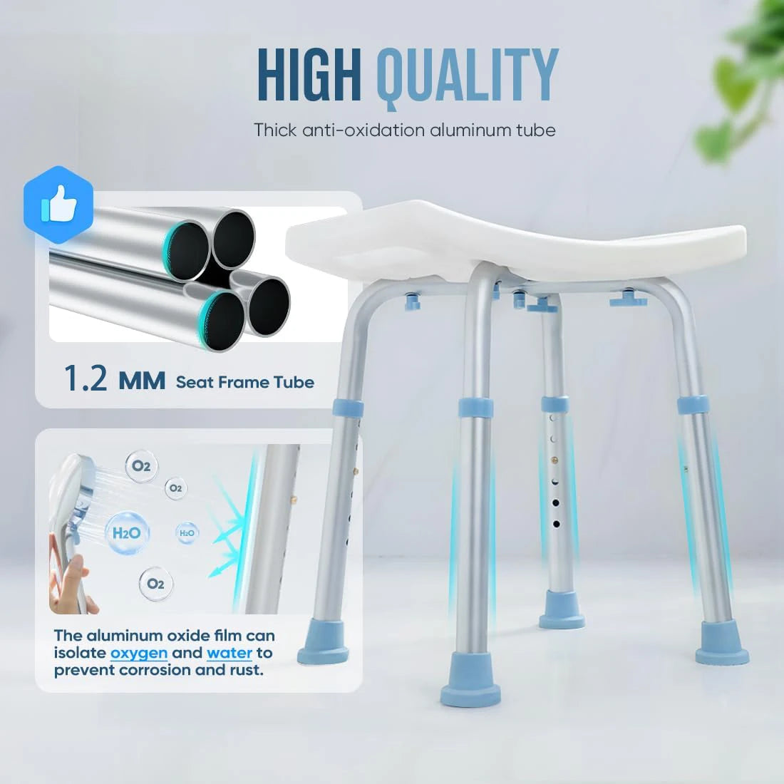Anti-Slip Bench Bathtub Stool Seat