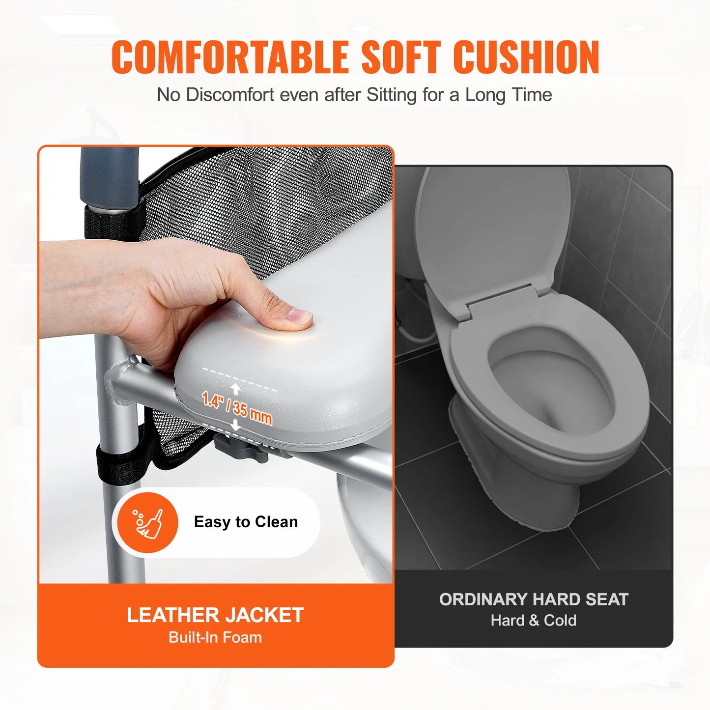 Comfortable Toilet Seat With Height Adjustment