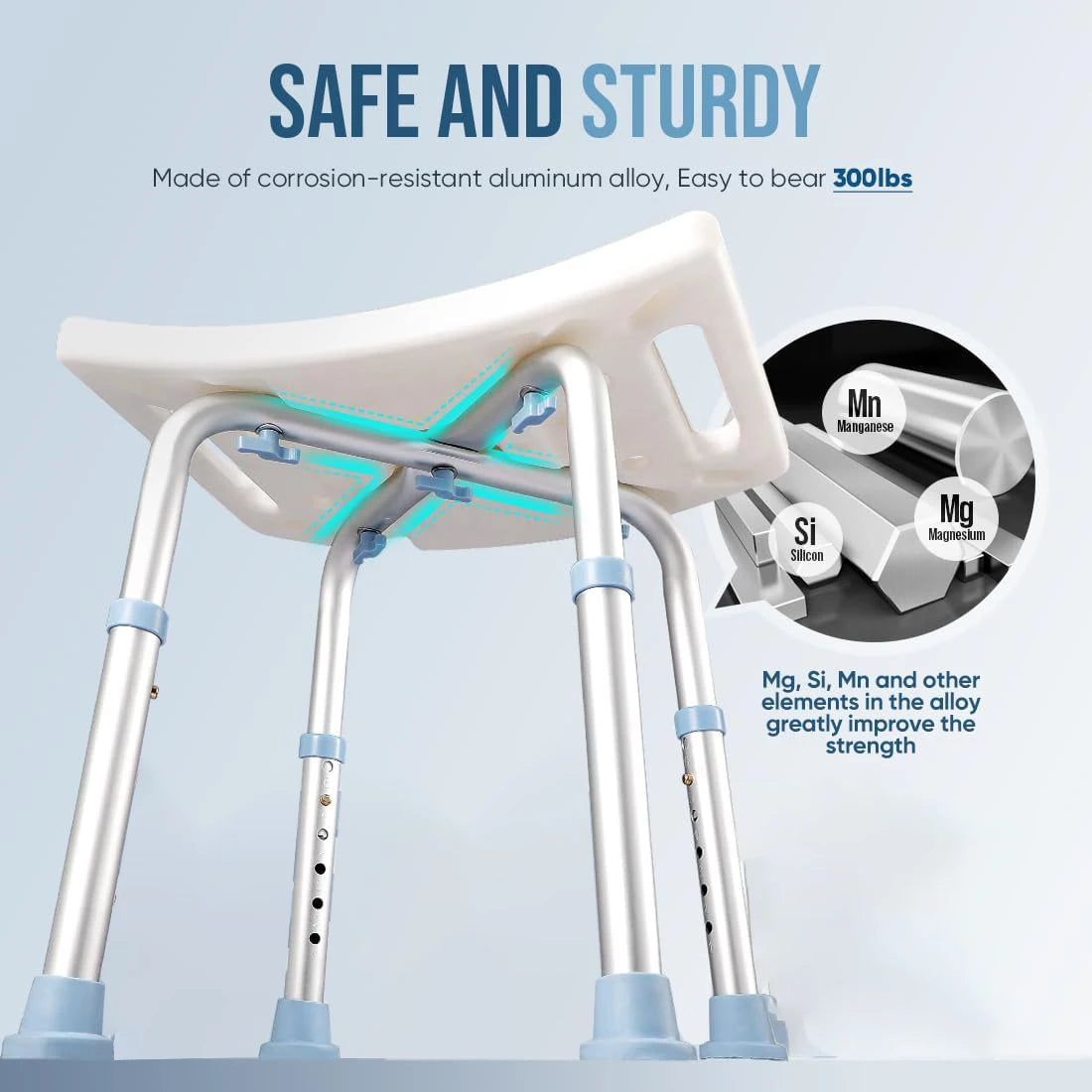 Anti-Slip Bench Bathtub Stool Seat