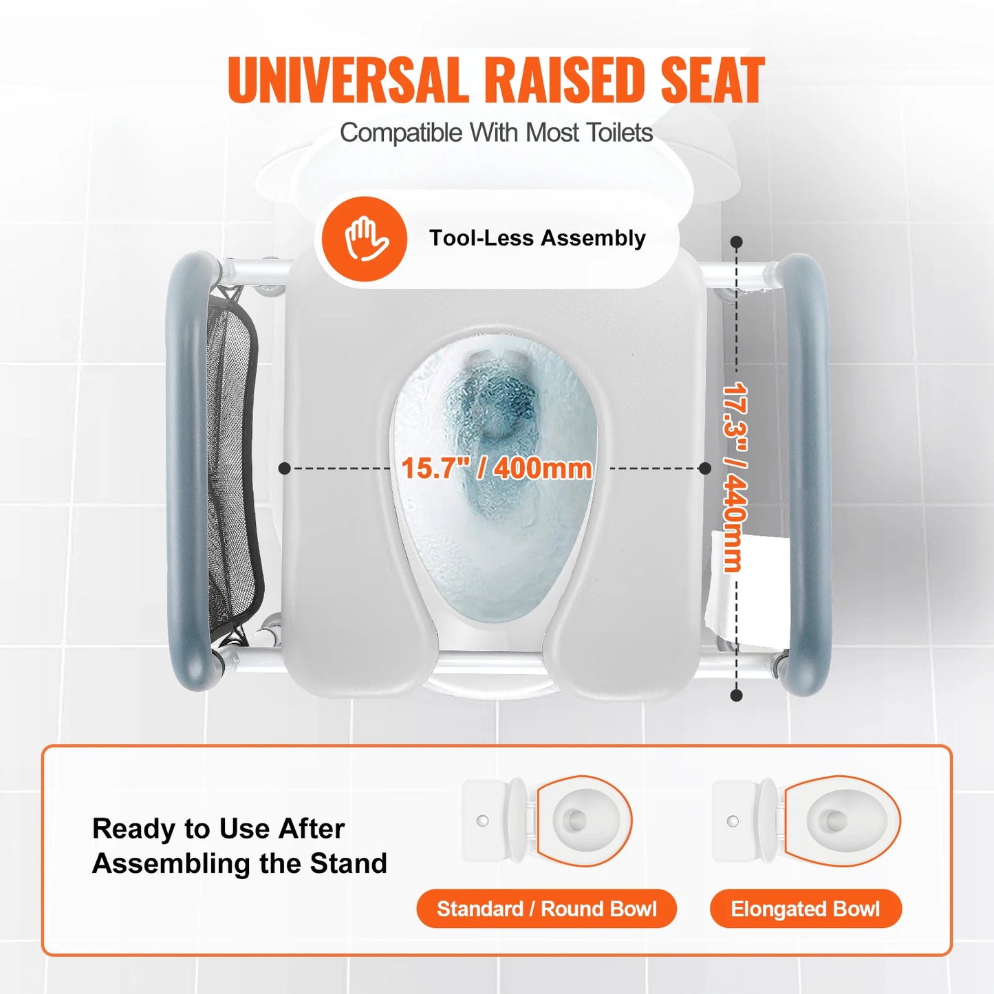Comfortable Toilet Seat With Height Adjustment