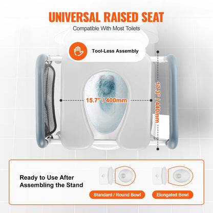 Comfortable Toilet Seat With Height Adjustment