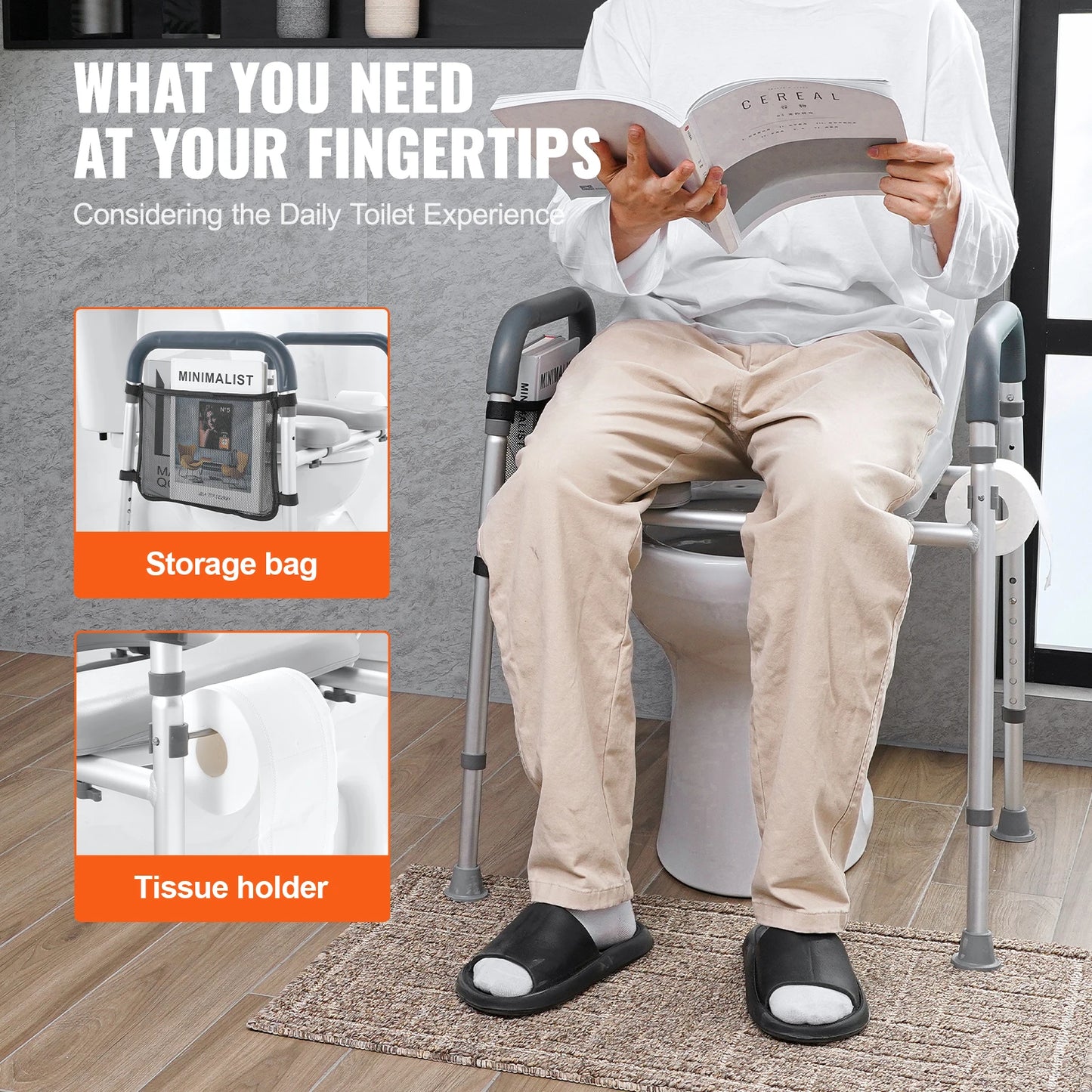 Comfortable Toilet Seat With Height Adjustment