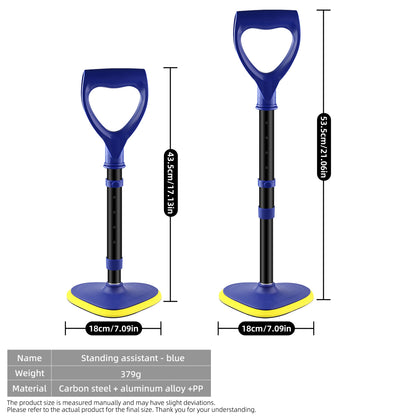 Adjustable standing assistive device