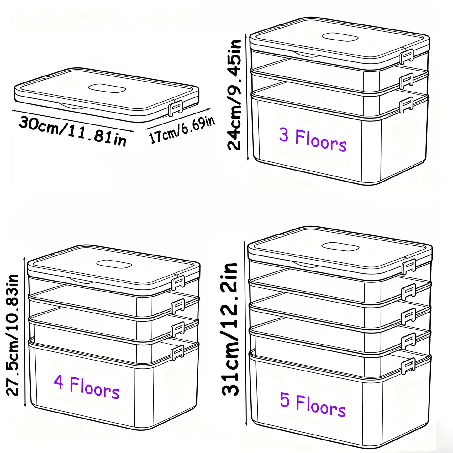 Multi-Layer Medicine Organizer
